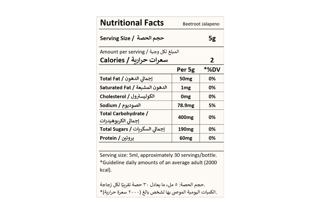 Beetroot Jalapeno Hot Sauce 150ml