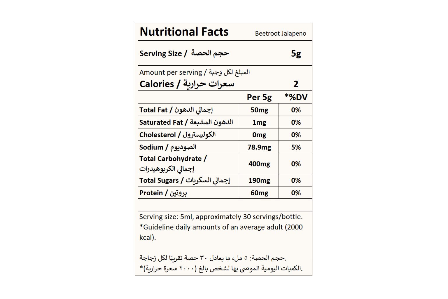 Beetroot Jalapeno Hot Sauce 150ml